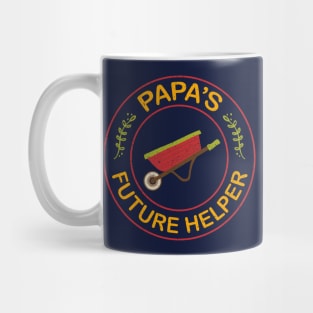 Papa's Future Helper For Kids Toddlers 0, 1, 2, 3, 4 Year Old Mug